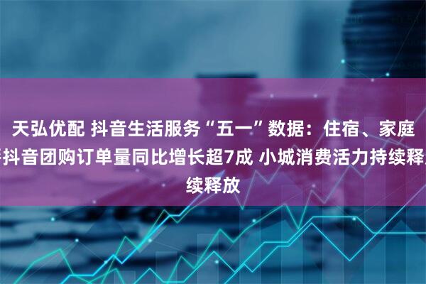 天弘优配 抖音生活服务“五一”数据：住宿、家庭餐抖音团购订单量同比增长超7成 小城消费活力持续释放