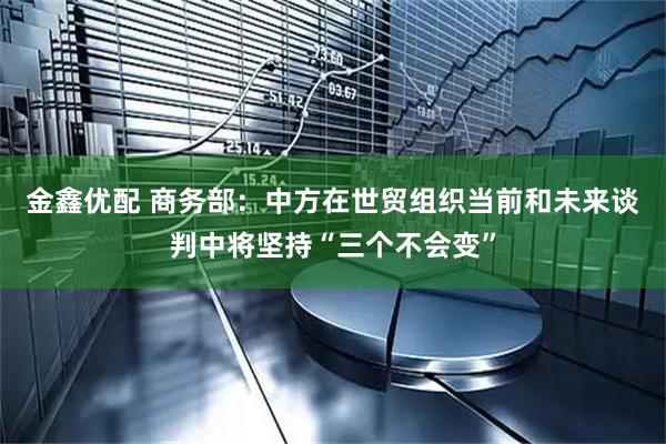 金鑫优配 商务部：中方在世贸组织当前和未来谈判中将坚持“三个不会变”